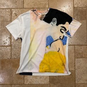 Marni x Betsy Podlach Art Collab Tie Dye White SS T-Shirt